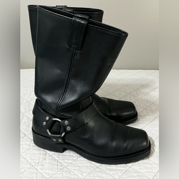 Men's Harley-Davidson Bowden Leather Harness Motorcycle Boot Sz 10.5 EUC - Picture 3 of 8